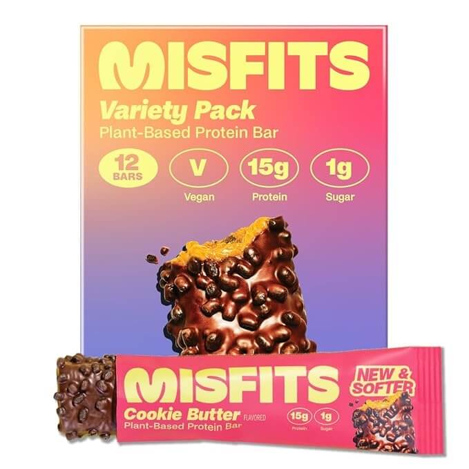 Misfits Vegan protein bars